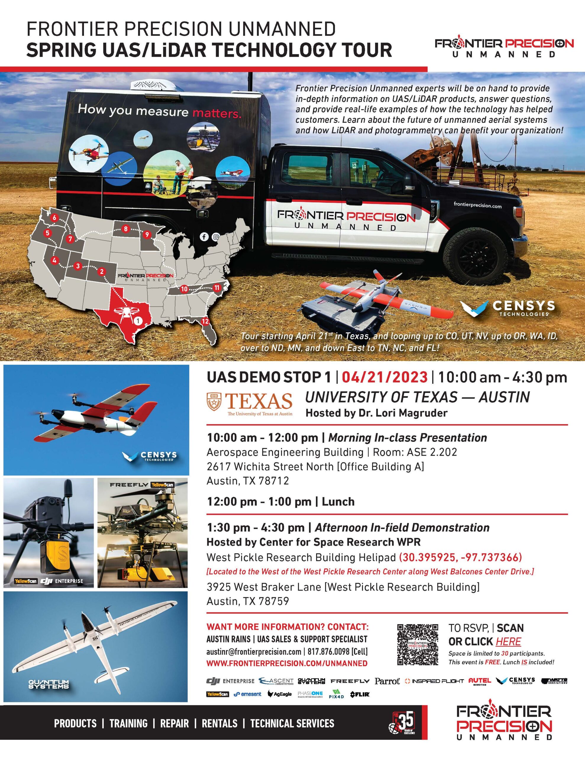 Frontier Precision Unmanned Spring UAS/LiDAR Technology Tour